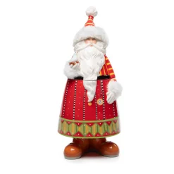 MacKenzie-Childs Patience Brewster Dash Away Santa Cookie Jar* Kitchen Storage & Organization