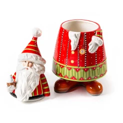 MacKenzie-Childs Patience Brewster Dash Away Santa Cookie Jar* Kitchen Storage & Organization