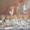MacKenzie-Childs Patience Brewster Moonbeam Donna Reindeer Figure* Room Accents