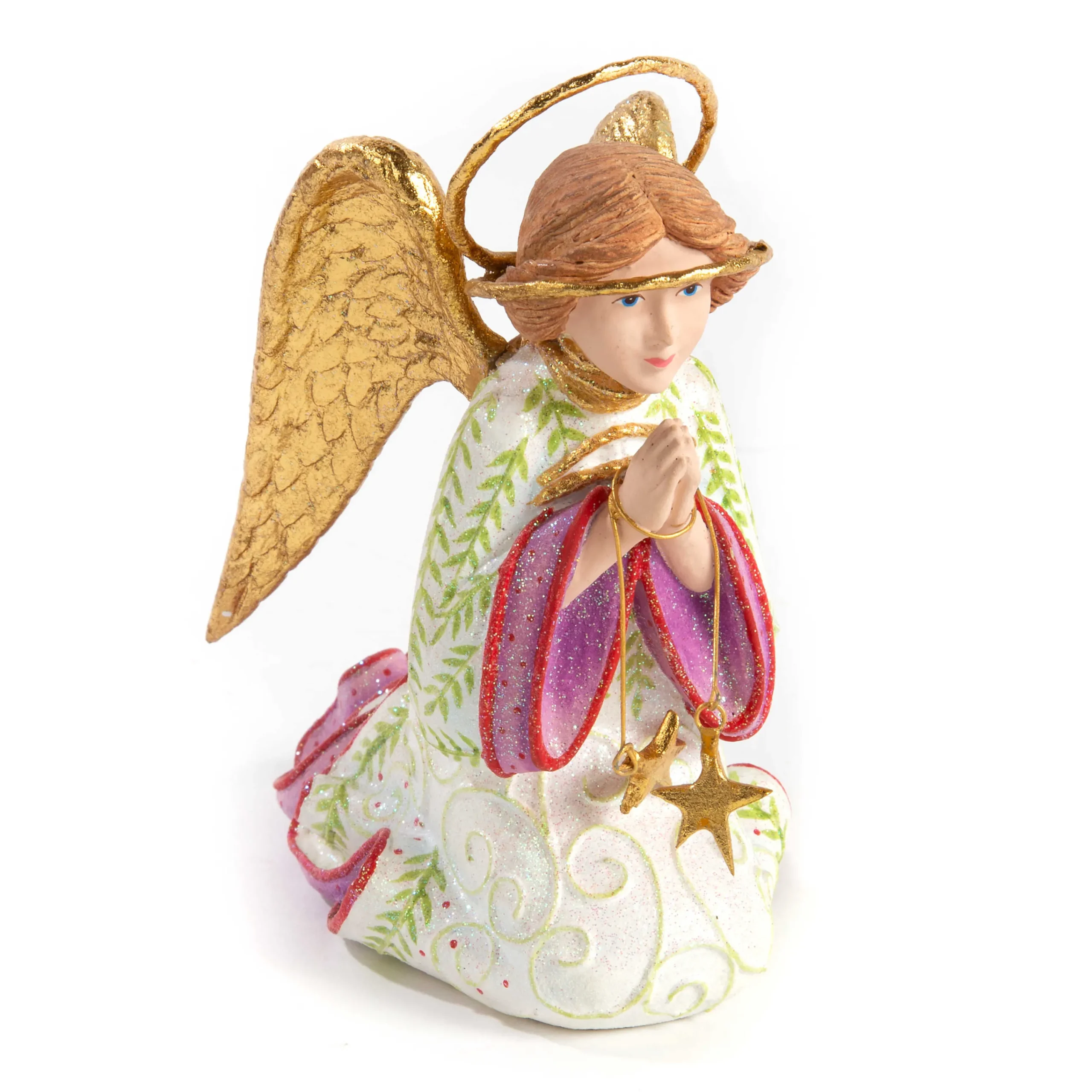 MacKenzie-Childs Patience Brewster Nativity Praying Angel Figure* Room Accents