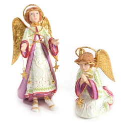 MacKenzie-Childs Patience Brewster Nativity Praying Angel Figure* Room Accents