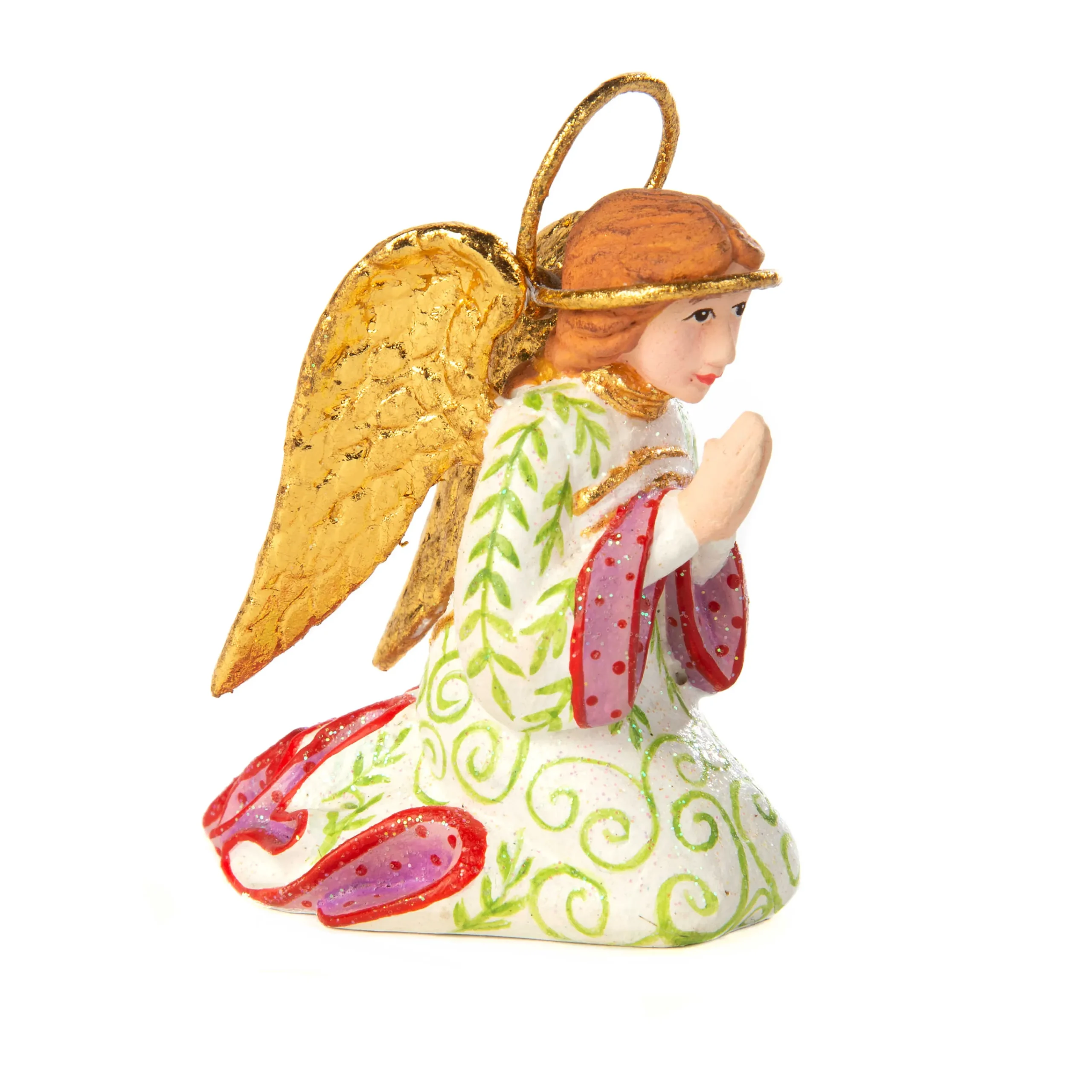 MacKenzie-Childs Patience Brewster Nativity Praying Angel Figure* Room Accents