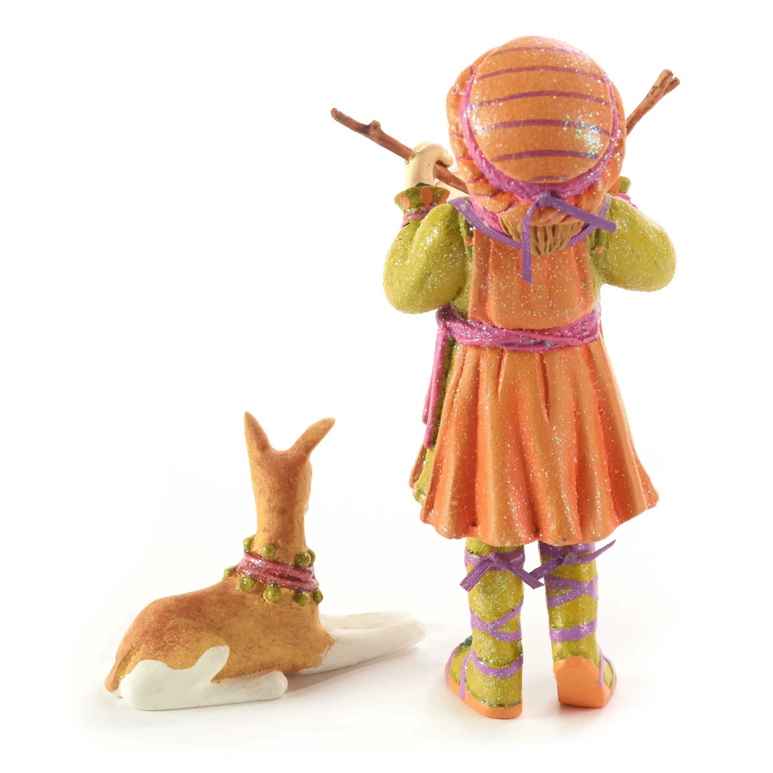 MacKenzie-Childs Patience Brewster Nativity Little Drummer Boy And Dog Figures* Room Accents