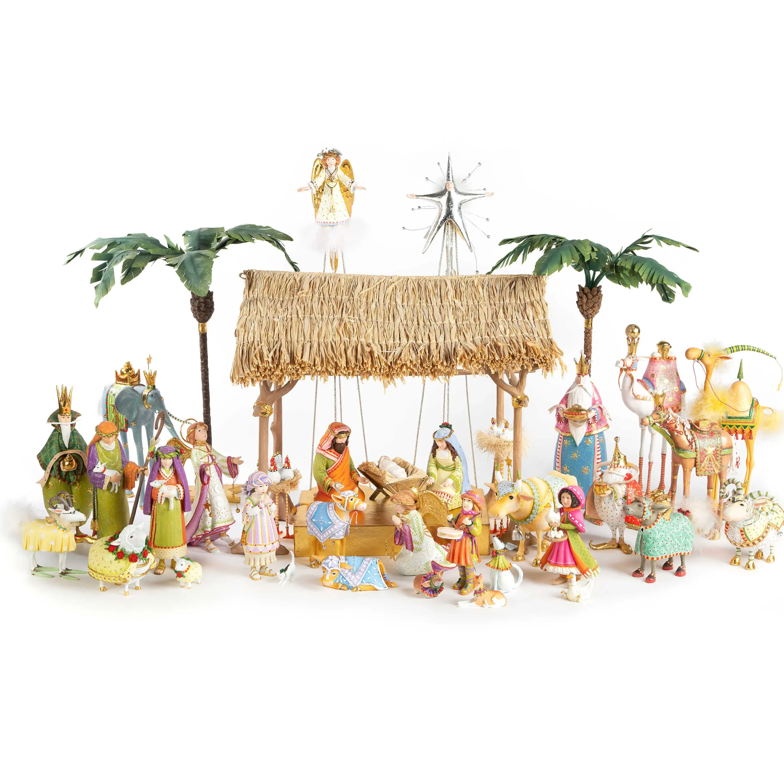 MacKenzie-Childs Patience Brewster Nativity Little Drummer Boy And Dog Figures* Room Accents