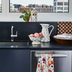 MacKenzie-Childs Peaches & Anemones Dish Towel* Kitchen & Table Linens