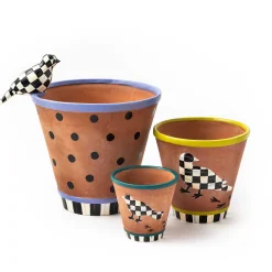MacKenzie-Childs Persephone Pot - Small* Pots & Planters