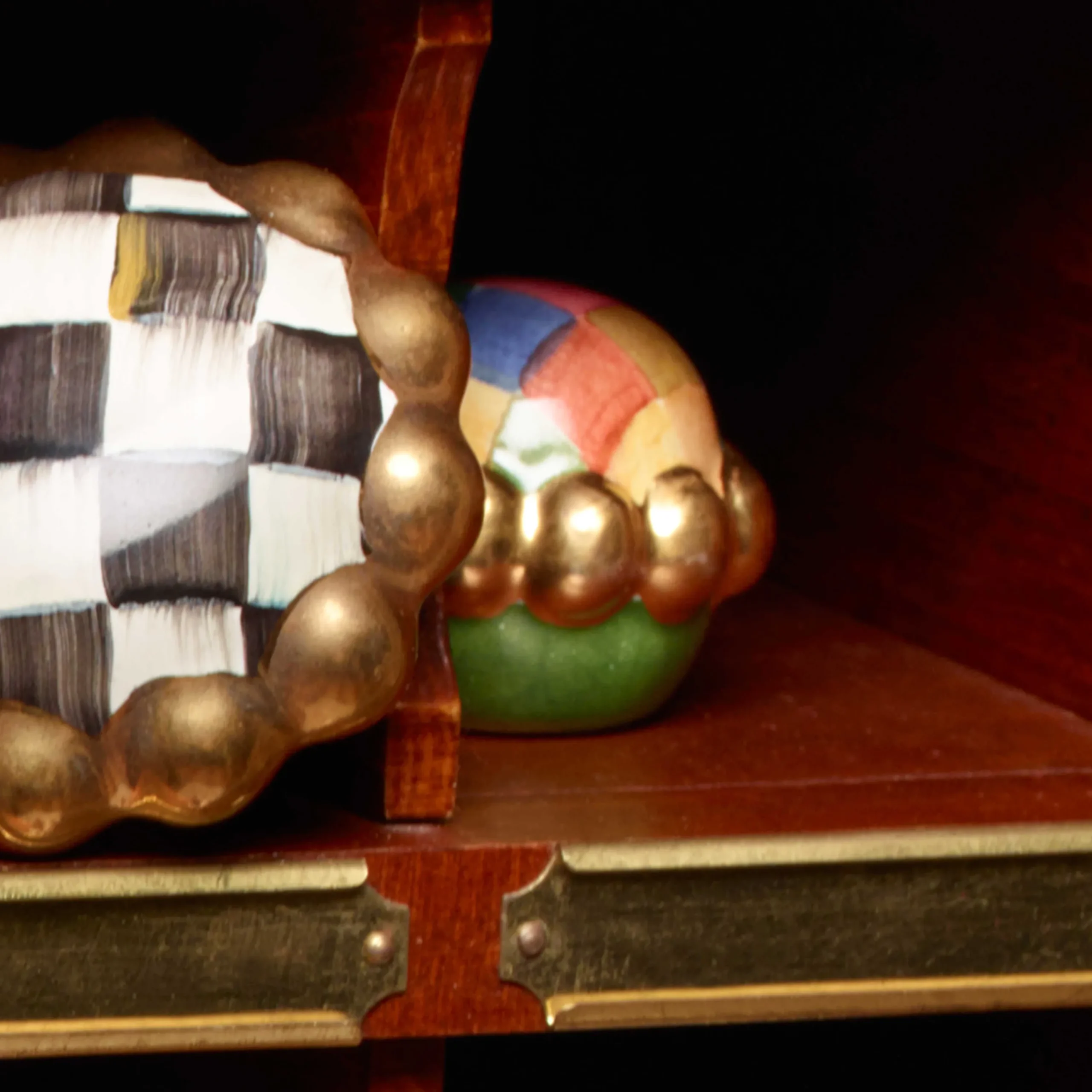 MacKenzie-Childs Petit Four Round Knob - Harlequin* Room Accents