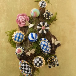 MacKenzie-Childs Petit Four Square Knob - Courtly Check* Room Accents