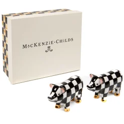MacKenzie-Childs Pig Salt & Pepper Set* Outdoor Entertaining