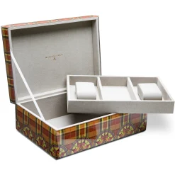 MacKenzie-Childs Plaiditudes Men'S Jewelry Box* Room Accents