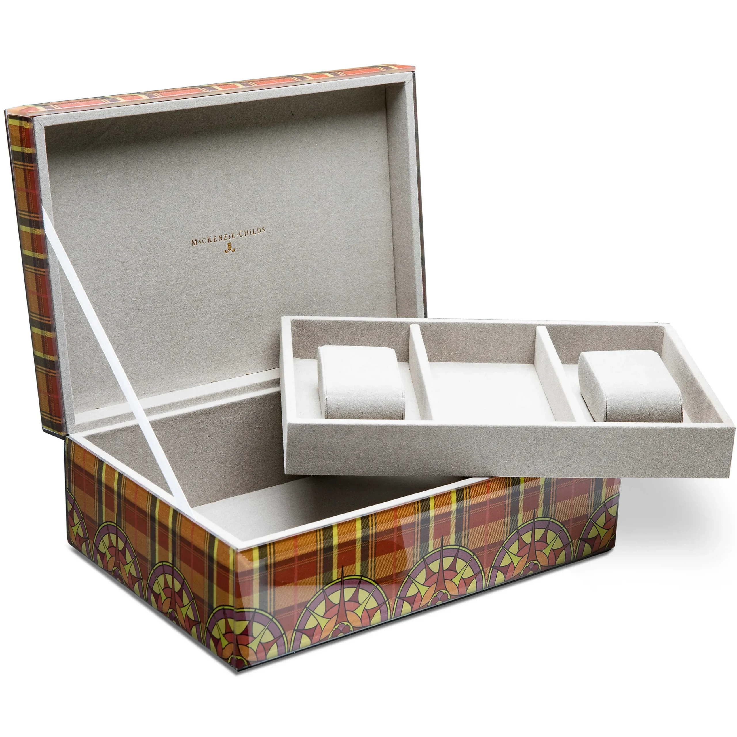 MacKenzie-Childs Plaiditudes Men'S Jewelry Box* Room Accents