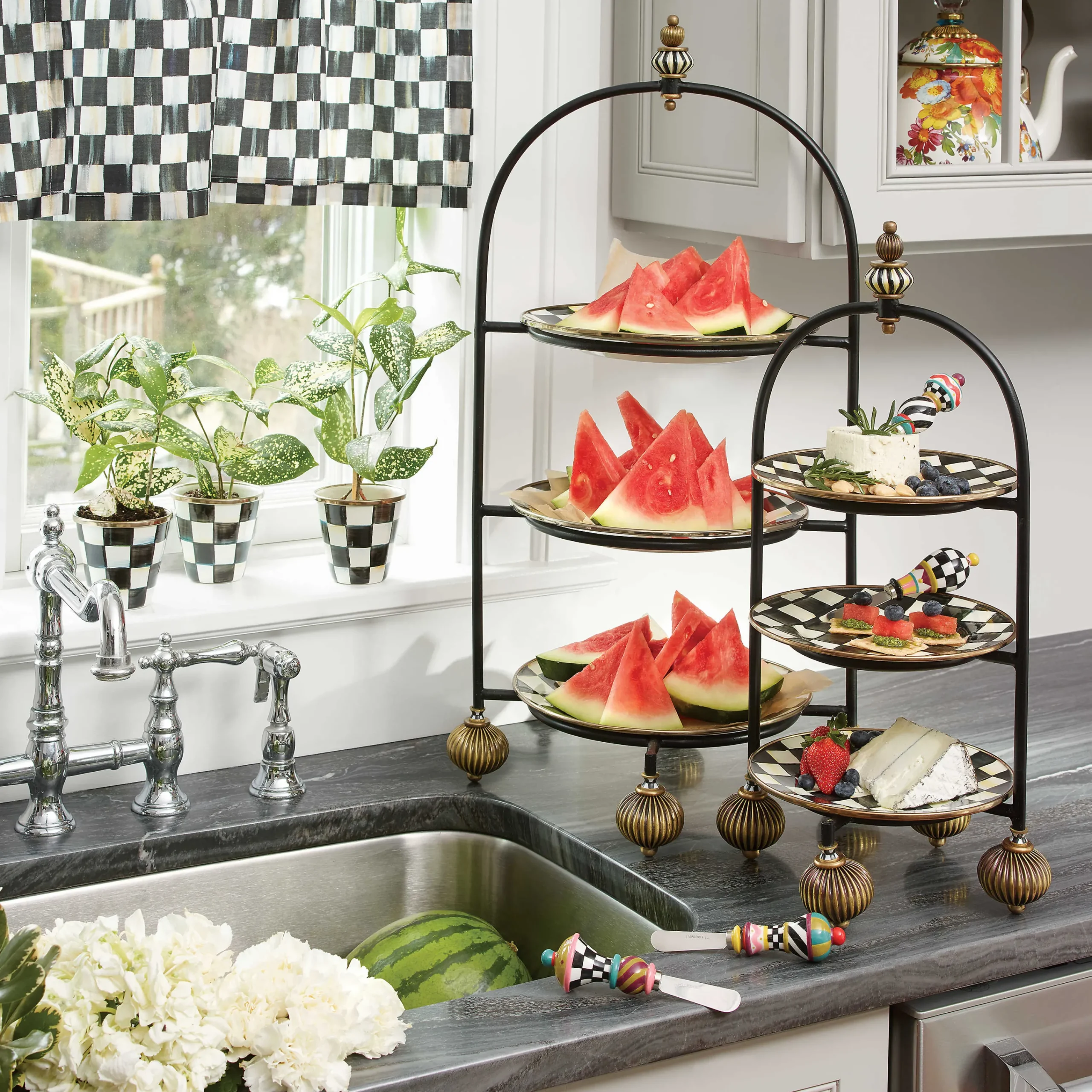 MacKenzie-Childs Plate Stand - Large* Outdoor Entertaining