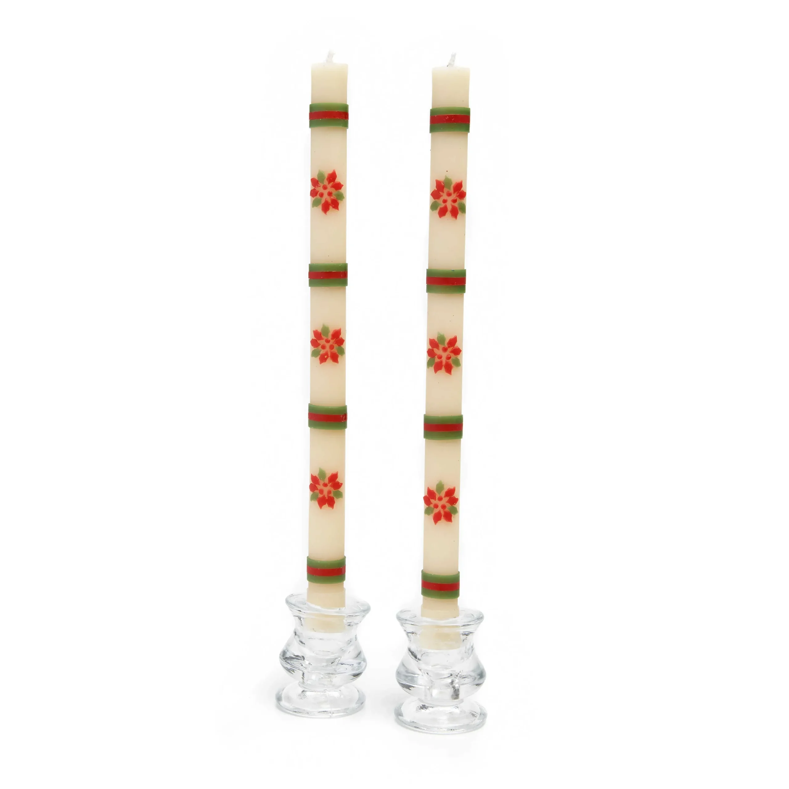 MacKenzie-Childs Poinsettia Dinner Candles - Set Of 2* Candles & Fragrances