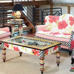 MacKenzie-Childs Poppy Keepsake Coffee Table* Living Room