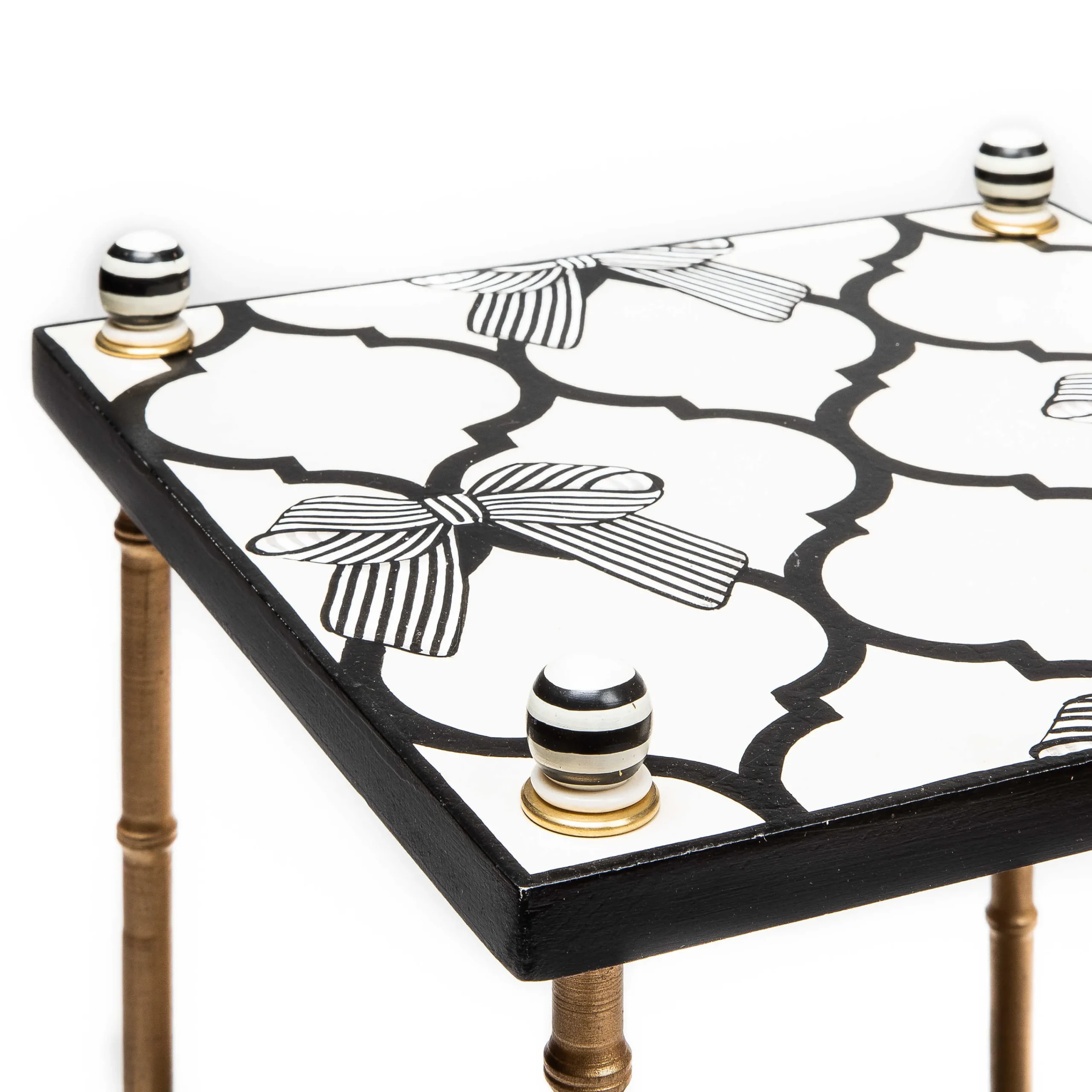 MacKenzie-Childs Pretty As A Bow 3 Tiered Table* Living Room