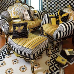 MacKenzie-Childs Queen Bee Pillow* Pillows, Throws, & Cushions