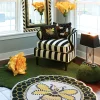 MacKenzie-Childs Queen Bee Rug - 4' Round* Rugs