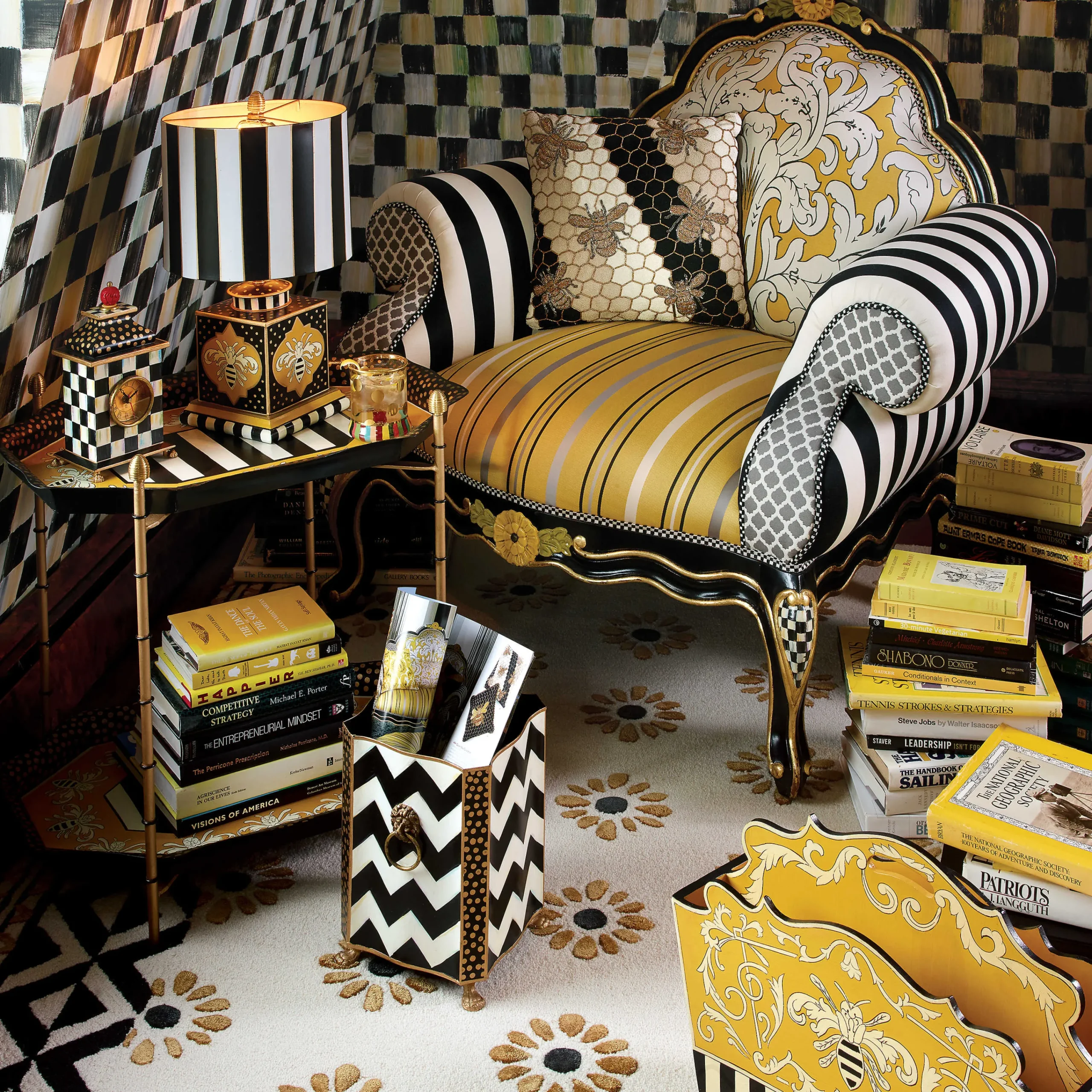 MacKenzie-Childs Queen Bee Tray Table* Room Accents