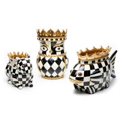 MacKenzie-Childs Rabbit Queen Garden Pot* Pots & Planters