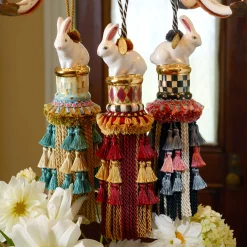 MacKenzie-Childs Rabbit Tassel - Courtly Check* Room Accents