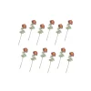 MacKenzie-Childs Ranunculus Bouquet - Peach - Set Of 12* Greenery & Florals