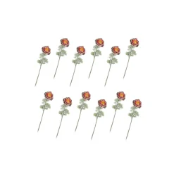 MacKenzie-Childs Ranunculus Bouquet - Peach - Set Of 12* Greenery & Florals