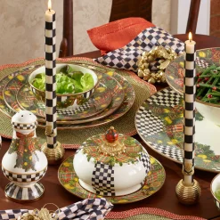 MacKenzie-Childs Ribbed Sphere Candle Holders - Gold - Set Of 4* Candles & Fragrances