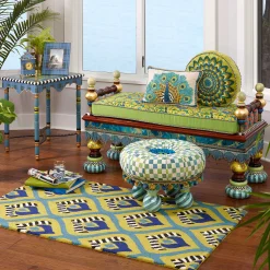 MacKenzie-Childs Ridiculous Peacock Bench* Entryway Furniture