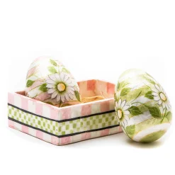 MacKenzie-Childs Rose Garden Daisy Egg Tray* Room Accents