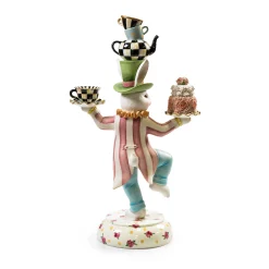 MacKenzie-Childs Rose Rabbit Centerpiece* Room Accents