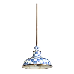 MacKenzie-Childs Royal Check Barn Pendant Lamp - 12"* Lighting