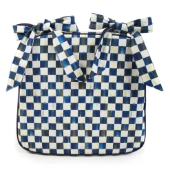 MacKenzie-Childs Royal Check Chair Cushion* Pillows, Throws, & Cushions