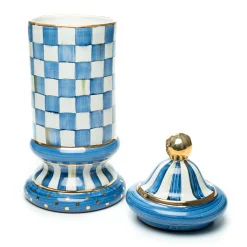 MacKenzie-Childs Royal Check Column Canister* Kitchen Storage & Organization