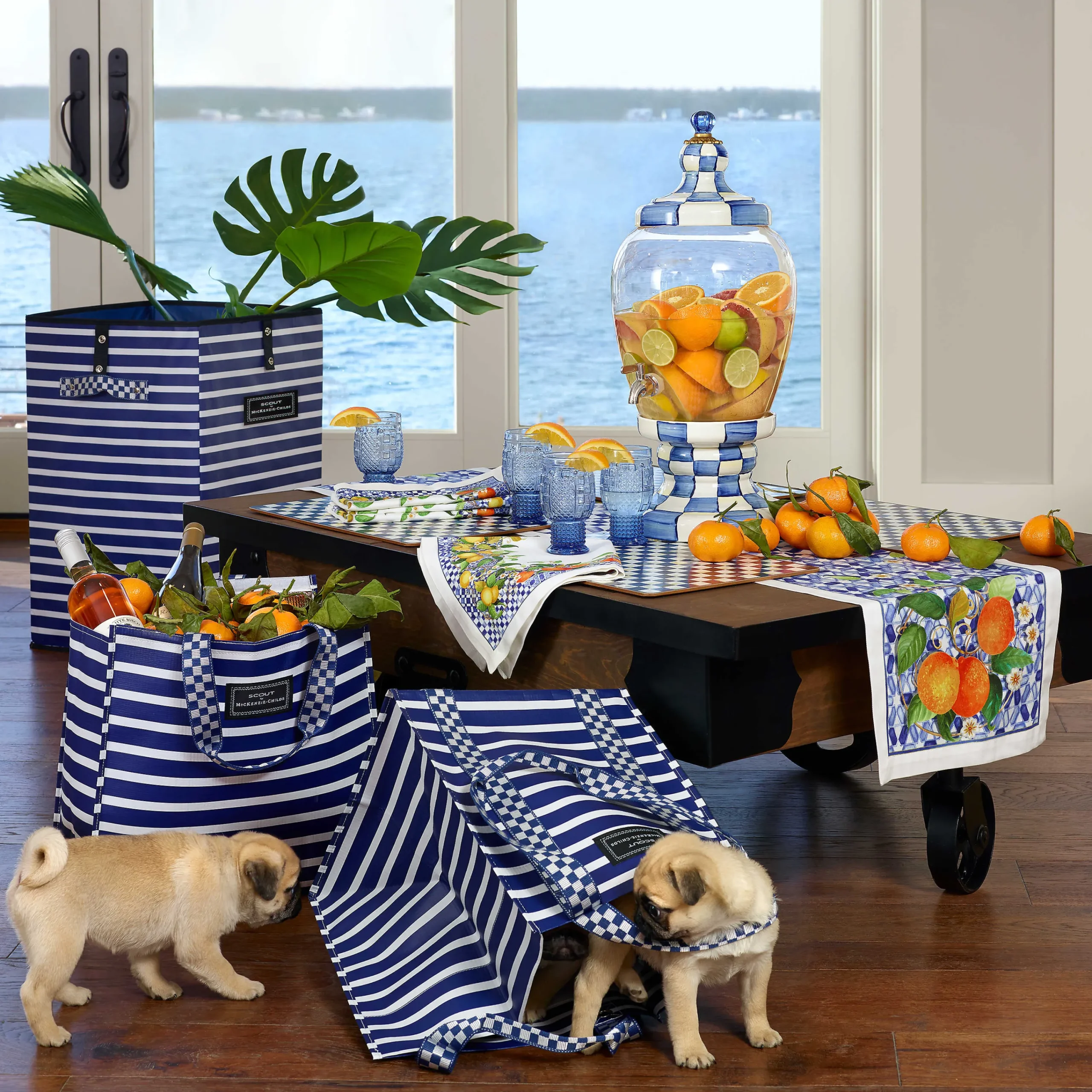 MacKenzie-Childs Royal Check Cork Back Placemats - Set Of 4* Outdoor Entertaining