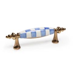 MacKenzie-Childs Royal Check Drawer Pull - Brass* Room Accents