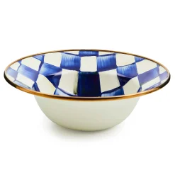 MacKenzie-Childs Royal Check Enamel Breakfast Bowl* Outdoor Entertaining