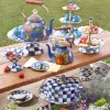 MacKenzie-Childs Royal Check Enamel Cake Carrier* Outdoor Entertaining