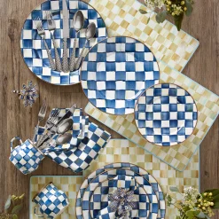 MacKenzie-Childs Royal Check Enamel Charger/Plate* Outdoor Entertaining