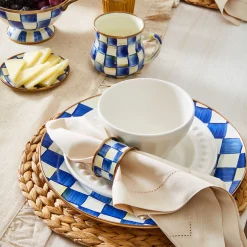 MacKenzie-Childs Royal Check Enamel Charger/Plate* Outdoor Entertaining