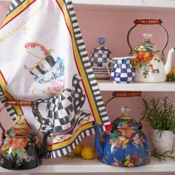 MacKenzie-Childs Royal Check Enamel Creamer* Outdoor Entertaining