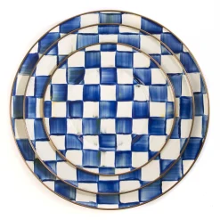 MacKenzie-Childs Royal Check Enamel Dinner Plate* Outdoor Entertaining