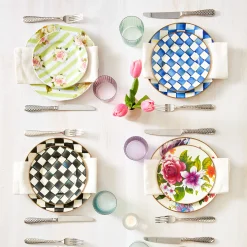 MacKenzie-Childs Royal Check Enamel Dinner Plate* Outdoor Entertaining