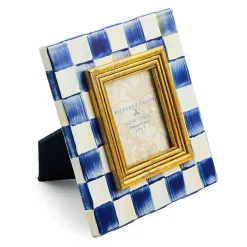 MacKenzie-Childs Royal Check Enamel Frame - 2.5" X 3"* Room Accents