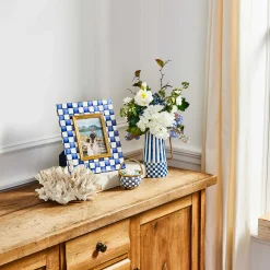 MacKenzie-Childs Royal Check Enamel Frame - 5" X 7"* Room Accents