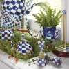 MacKenzie-Childs Royal Check Enamel Grinder* Outdoor Entertaining