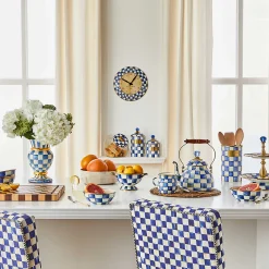 MacKenzie-Childs Royal Check Enamel Mug* Outdoor Entertaining