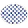 MacKenzie-Childs Royal Check Enamel Oval Platter - Medium* Outdoor Entertaining