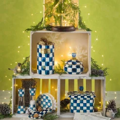 MacKenzie-Childs Royal Check Enamel Recipe Box* Kitchen Storage & Organization