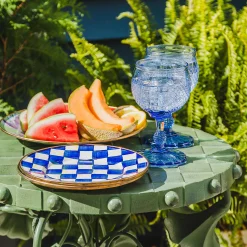 MacKenzie-Childs Royal Check Enamel Salad/Dessert Plate* Outdoor Entertaining