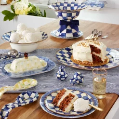 MacKenzie-Childs Royal Check Enamel Serving Platter* Outdoor Entertaining